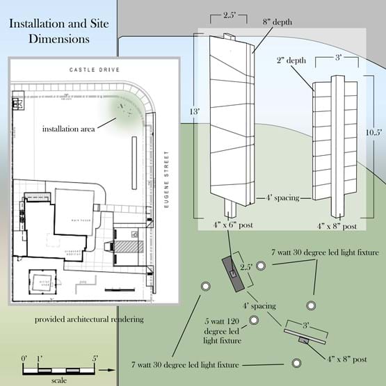 JCH Public Art Site Layout